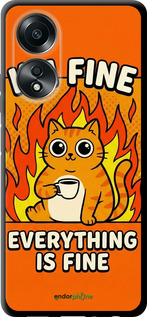 TPU чехол Funny Cat для Oppo A58 4G - 6786b-3184 изображение 