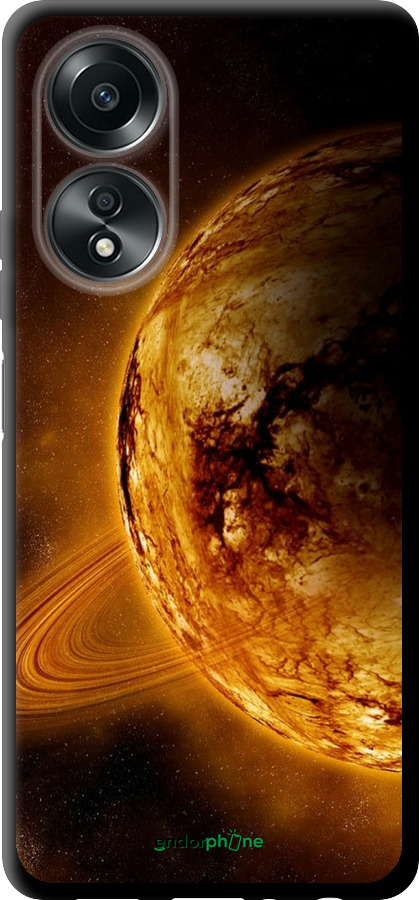 TPU чехол Жёлтый Сатурн для Oppo A58 4G - 170b-3184 изображение 