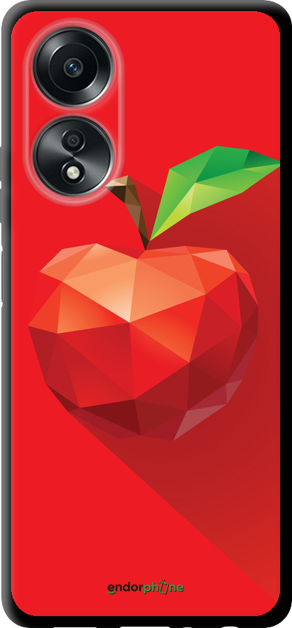 TPU чехол Яблоко для Oppo A58 4G - 4696b-3184 изображение 
