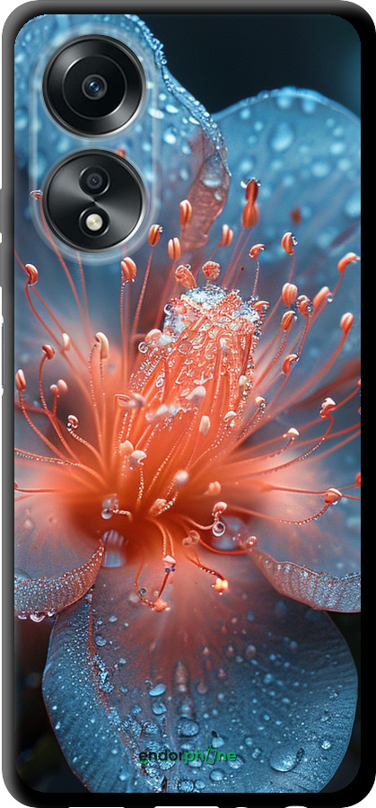 TPU чехол Роса на квітці для Oppo A58 4G - 6039b-3184 изображение 