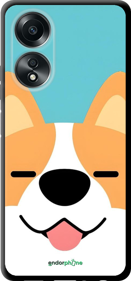 TPU чехол Корги для Oppo A58 4G - 6280b-3184 изображение 