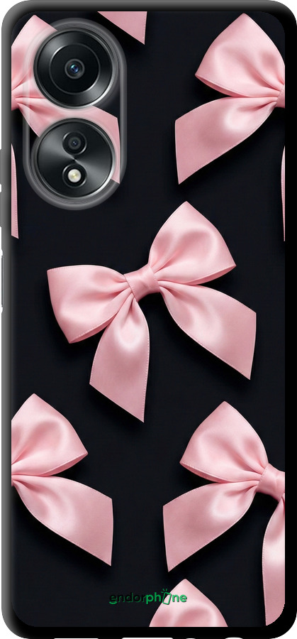 TPU чехол Coquette Ribbons Dark Coquette для Oppo A58 4G - 6767b-3184 изображение 