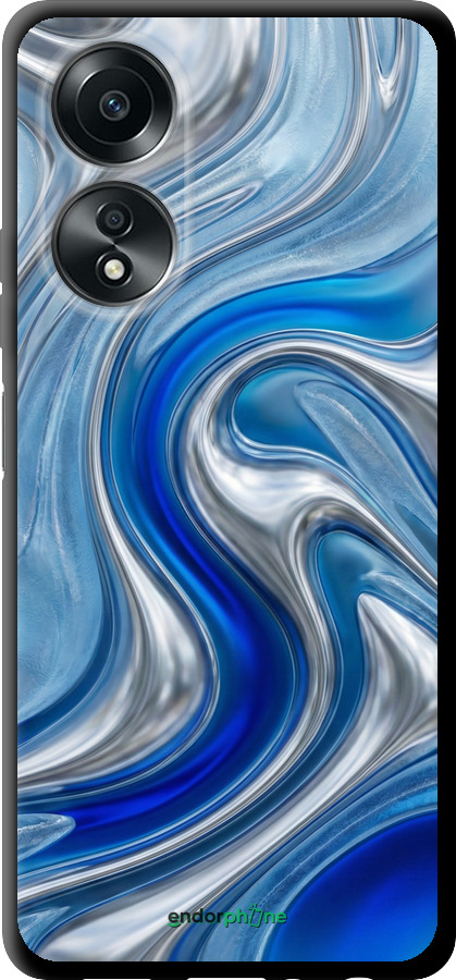 TPU чехол Liquid Chrome для Oppo A58 4G - 6781b-3184 изображение 