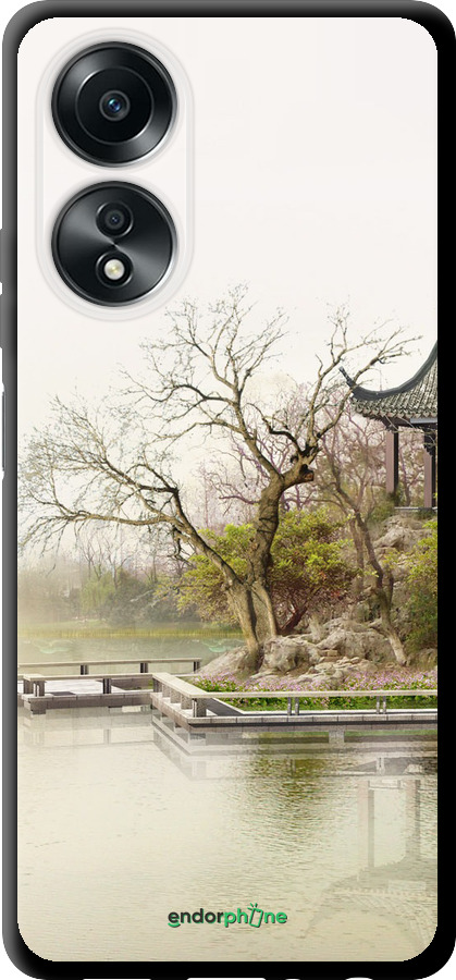 TPU чехол Японский пейзаж для Oppo A58 4G - 776b-3184 изображение 