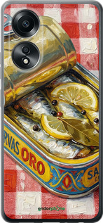 Силиконовый чехол Vintage Sardine Tin Phone для Oppo A58 4G - 6772u-3184 изображение 