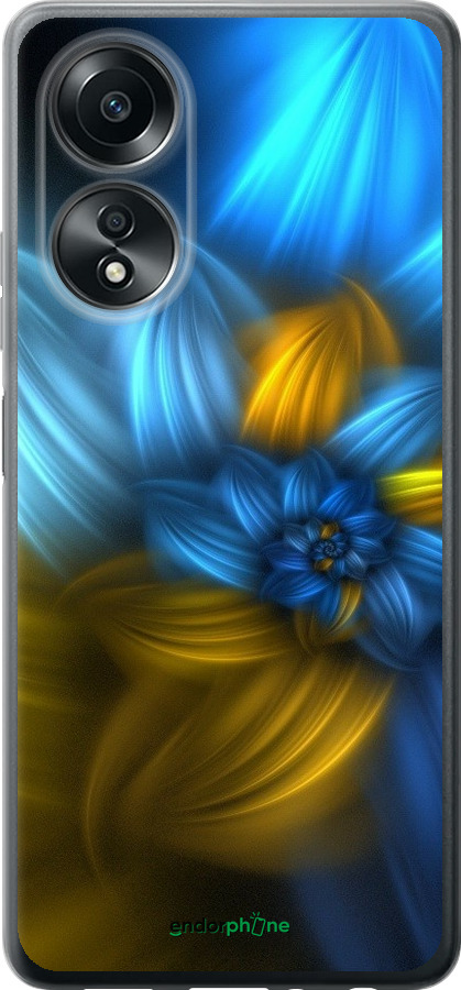 

Силіконовий чохол "Візерунок 46" для Oppo A58 4G, Синій