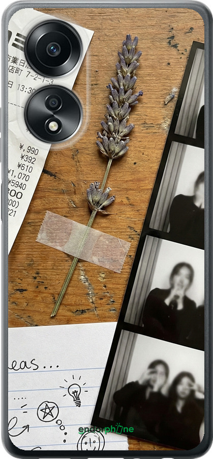 Силиконовый чехол Aesthetic Scrapbook Collage для Oppo A58 4G - 6773u-3184 изображение 