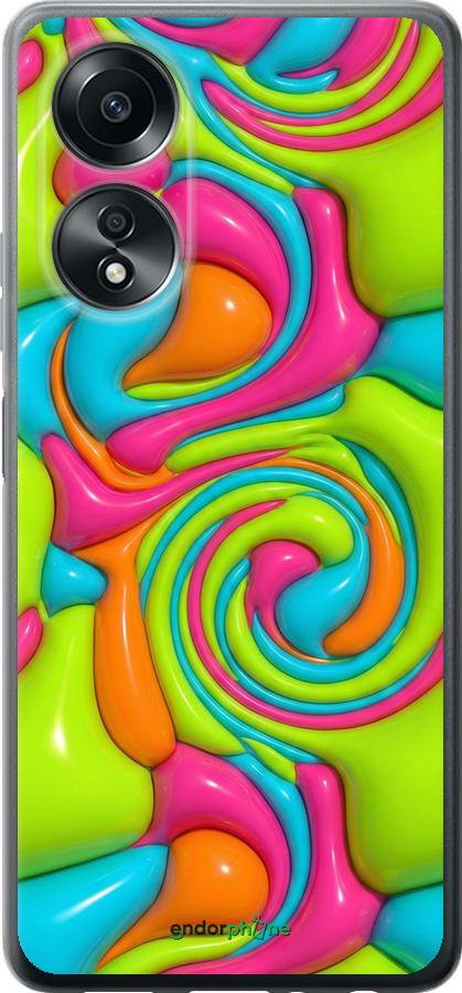 Силиконовый чехол Y2K Jelly Dream для Oppo A58 4G - 6780u-3184 изображение 