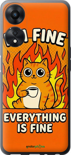 Силіконовий чехол Funny Cat для Oppo A78 5G - 6786u-3169 изображение 