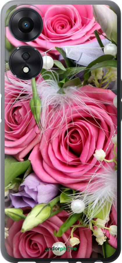 

Силіконовий чохол "Ніжність" для Oppo A78 5G, Рожевий