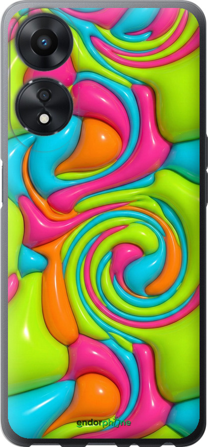 Силиконовый чехол Y2K Jelly Dream для Oppo A58 5G - 6780u-2950 изображение 