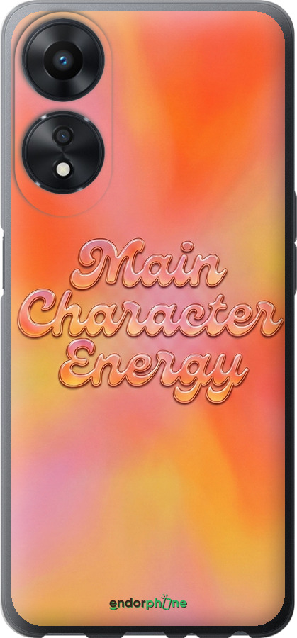 Силиконовый чехол Aura Gradient Main Character Energy Aesthetic Y2K для Oppo A78 5G - 6783u-3169 изображение 