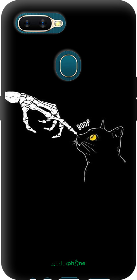 TPU чехол Кошка для Oppo A12 - 6505b-2557 изображение 