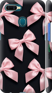 3D пластиковый матовый чехол Coquette Ribbons Dark Coquette для Oppo A12 - 6767m-2557 изображение 