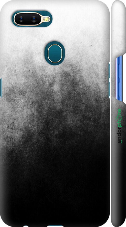 3D пластиковий матовий чехол Абстрактна композиція у сірих тонах для Oppo A12 - 6477m-2557 изображение 