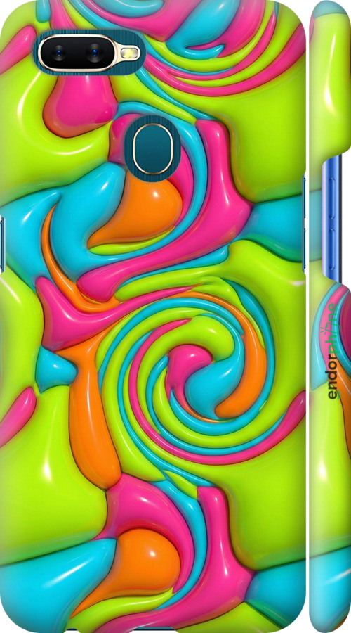 3D пластиковый матовый чехол Y2K Jelly Dream для Oppo A12 - 6780m-2557 изображение 