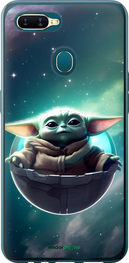 2D пластиковий чехол Малышь йода для Oppo A5S - 6294t-1892 изображение 