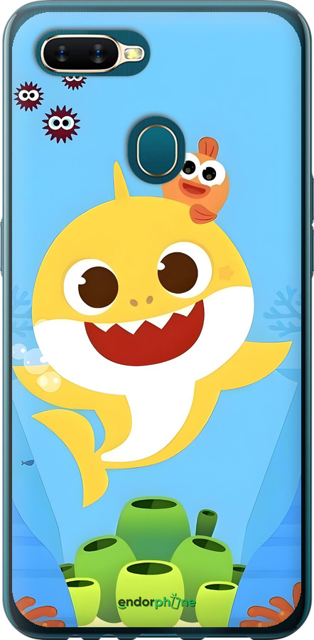 2D пластиковый чехол Бейби Шарк для Oppo A5S - 6303t-1892 изображение 