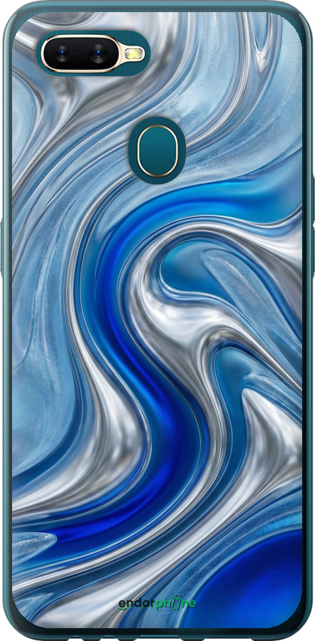 2D пластиковый чехол Liquid Chrome для Oppo A12 - 6781t-2557 изображение 