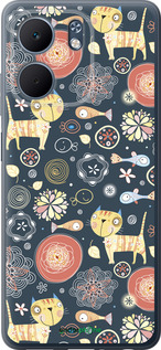 Силиконовый чехол Котята v4 для Oppo A5X 4G/5G - 1224u-4090 изображение 