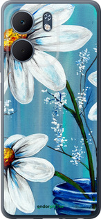 Силіконовий чехол Красиві арт-ромашки для Oppo A5X 4G/5G - 4031u-4090 изображение 