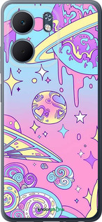 Силиконовый чехол Розовая галактика для Oppo A5X 4G/5G - 4146u-4090 изображение 