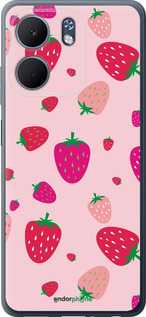 Силиконовый чехол Клубнички для Oppo A5X 4G/5G - 4332u-4090 изображение 