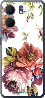 Силиконовый чехол Vintage flowers для Oppo A5X 4G/5G - 4333u-4090 изображение 