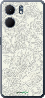 Силиконовый чехол Белое кружево для Oppo A5X 4G/5G - 4383u-4090 изображение 