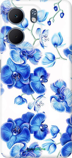 Силиконовый чехол Голубые орхидеи для Oppo A5X 4G/5G - 4406u-4090 изображение 