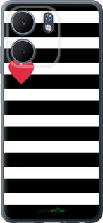 Силиконовый чехол Черно-белые полосы для Oppo A5X 4G/5G - 4461u-4090 изображение 