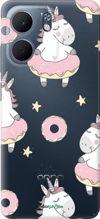 Силиконовый чехол Единорожки для Oppo A5X 4G/5G - 4659u-4090 изображение 