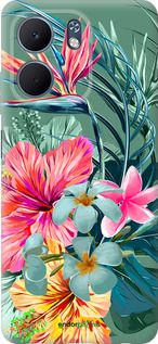 Силіконовий чехол Тропічні квіти v1 для Oppo A5X 4G/5G - 4667u-4090 изображение 