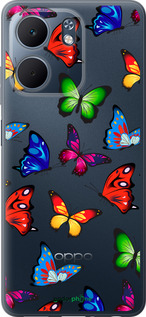 Силіконовий чехол Барвисті метелики для Oppo A5X 4G/5G - 4761u-4090 изображение 