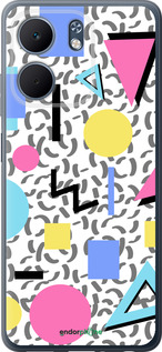 Силиконовый чехол Color shapes для Oppo A5X 4G/5G - 4893u-4090 изображение 