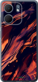 Силиконовый чехол Черно-оранжевая абстракция для Oppo A5X 4G/5G - 5340u-4090 изображение 