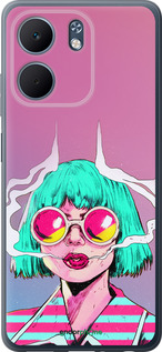Силиконовый чехол Поп арт девушка для Oppo A5X 4G/5G - 5378u-4090 изображение 
