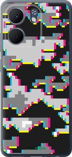 Силиконовый чехол Пиксельный камуфляж для Oppo A5X 4G/5G - 5481u-4090 изображение 