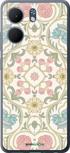 Силиконовый чехол Цветочный орнамент v2 для Oppo A5X 4G/5G - 5513u-4090 изображение 