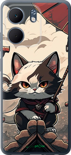 Силиконовый чехол Япония - кот на крыше для Oppo A5X 4G/5G - 5582u-4090 изображение 