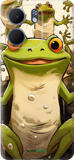 Силиконовый чехол Веселая жаба для Oppo A5X 4G/5G - 5658u-4090 изображение 
