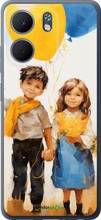 Силіконовий чехол Діти з кульками для Oppo A5X 4G/5G - 5659u-4090 изображение 