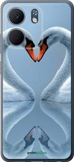 Силіконовий чехол Лебеді для Oppo A5X 4G/5G - 6007u-4090 изображение 