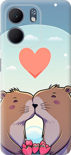 Силіконовий чехол Капібара кохання для Oppo A5X 4G/5G - 6027u-4090 изображение 