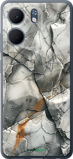 Силиконовый чехол Серый мрамор для Oppo A5X 4G/5G - 6041u-4090 изображение 