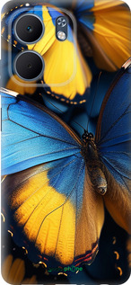 Силіконовий чехол Жовто-блакитні метелики для Oppo A5X 4G/5G - 6046u-4090 изображение 