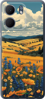 Силиконовый чехол Украинское поле для Oppo A5X 4G/5G - 6082u-4090 изображение 