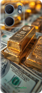 Силиконовый чехол Слитки и доллары для Oppo A5X 4G/5G - 6105u-4090 изображение 
