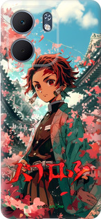 Силиконовый чехол Tanjiro Kamado для Oppo A5X 4G/5G - 6132u-4090 изображение 