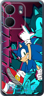 Силиконовый чехол Соник для Oppo A5X 4G/5G - 6284u-4090 изображение 